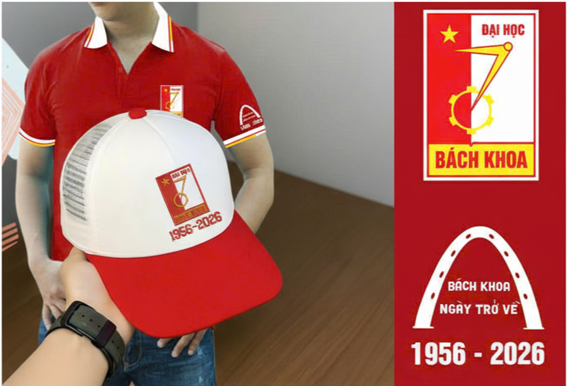 Combo Mũ + Áo Kỷ niệm Bách Khoa 70 Năm!